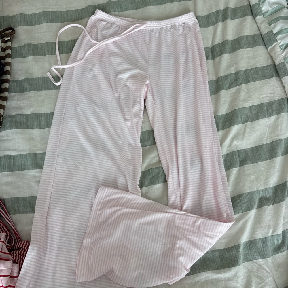 Cozy Pink Striped Women's Pajama Pants